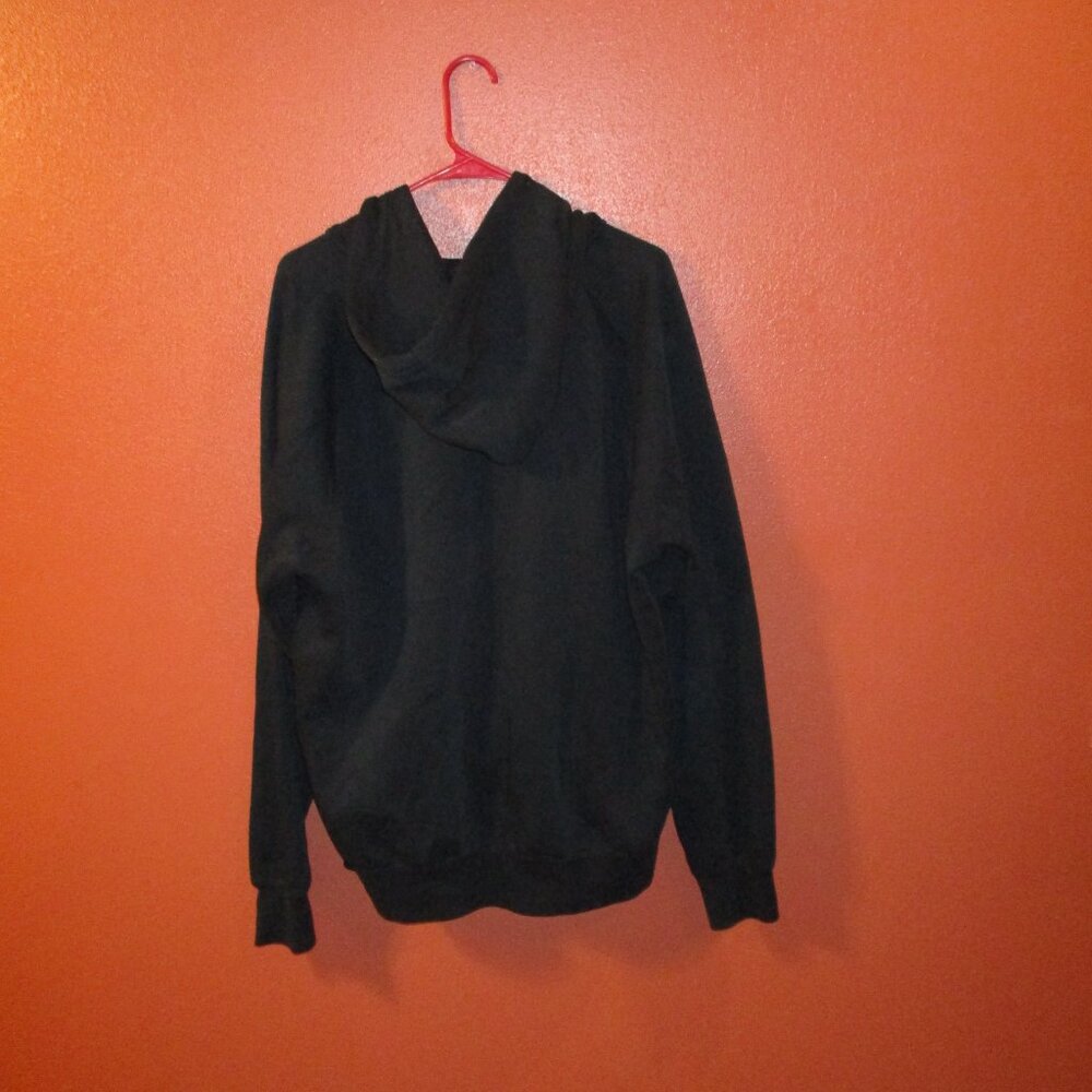 Jordan Jacket Y2K Men X Large Black Red Full Zip Pockets Vintage Hooded Jacket - Picture 9 of 11
